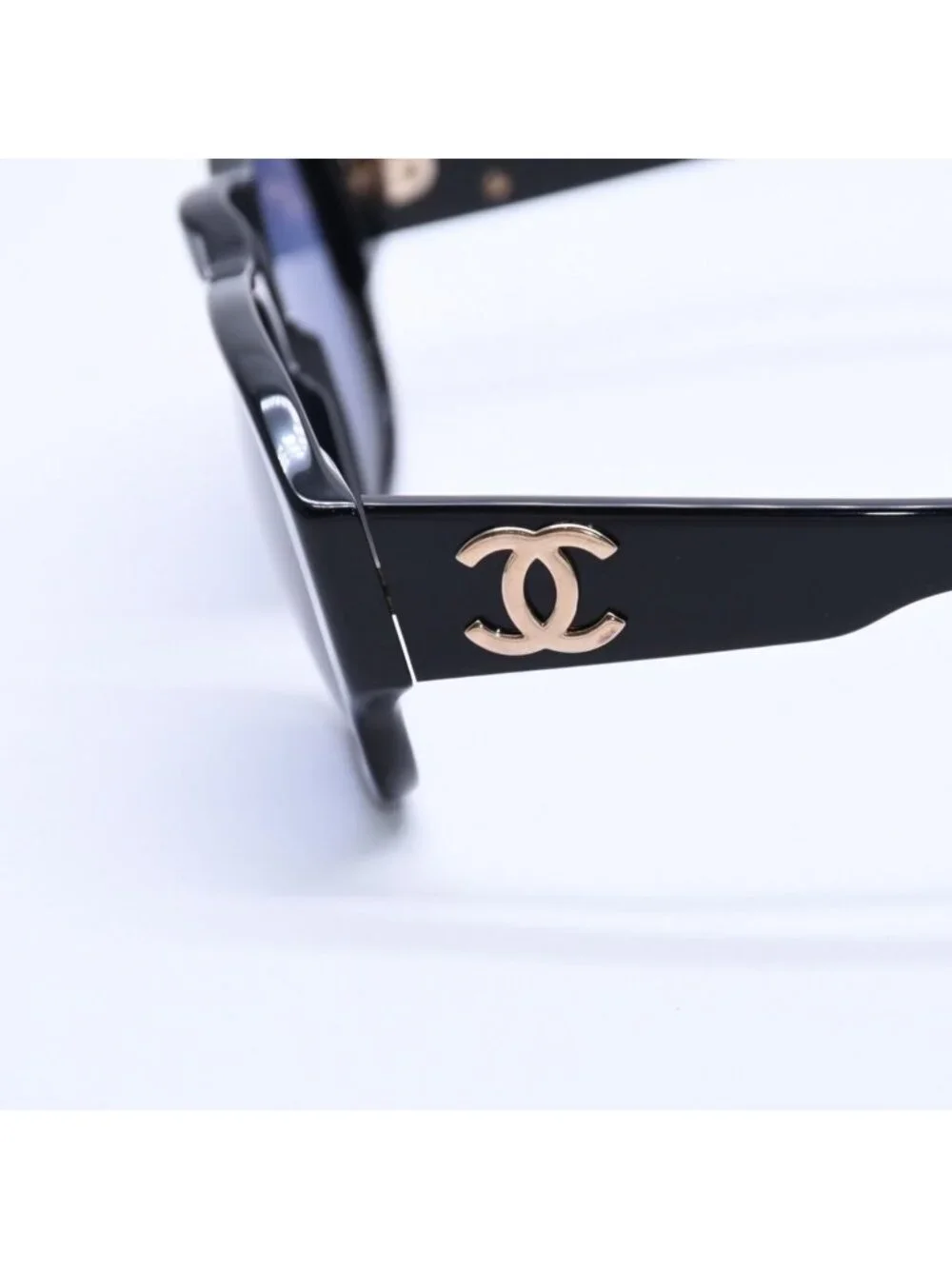 Chanel Sunglasses Eyewear CC Logo Acetate Black
